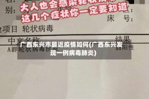 广西东兴市最近疫情如何(广西东兴发现一例病毒肺炎)