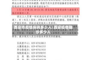 西安市疫情病例多少人/西安疫情确诊多少人