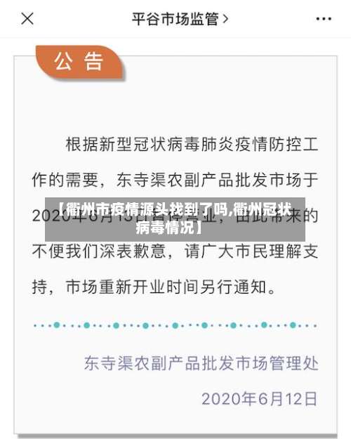 【衢州市疫情源头找到了吗,衢州冠状病毒情况】-第1张图片