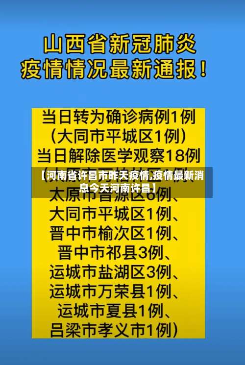 【河南省许昌市昨天疫情,疫情最新消息今天河南许昌】-第2张图片